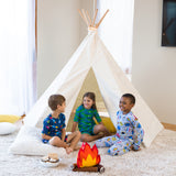 7'  Canvas Play Tent and Canvas Play Tent lights