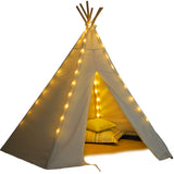 7'  Canvas Play Tent and Canvas Play Tent lights