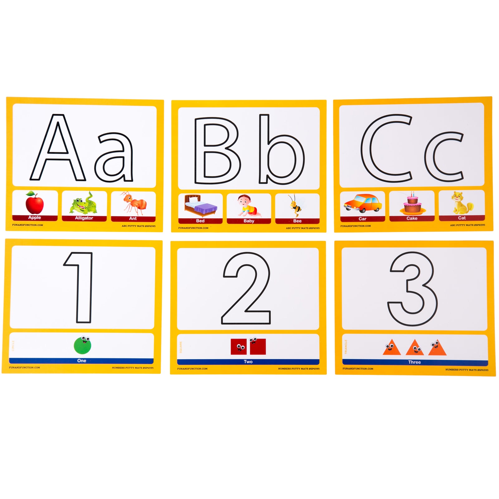 ABC 123 Putty Mats