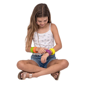 Textured Bangle Bracelets - Set of 2