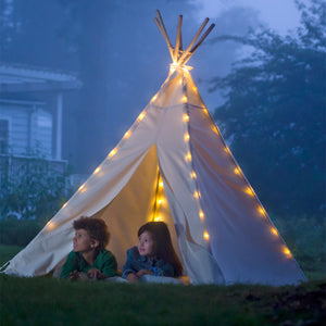 7'  Canvas Play Tent and Canvas Play Tent lights