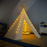 7'  Canvas Play Tent and Canvas Play Tent lights