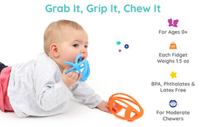 Grip It Football Chewy & Fidget - Set of 2