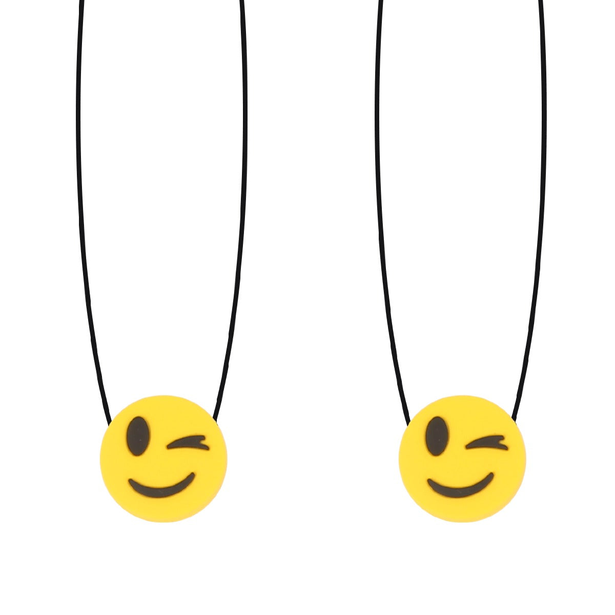 Winking Emoji Chewy Necklaces - Set of 2