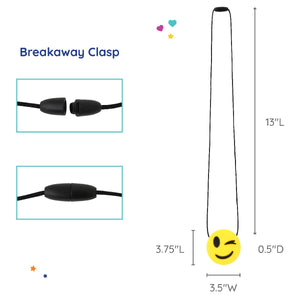 Winking Emoji Chewy Necklaces - Set of 2