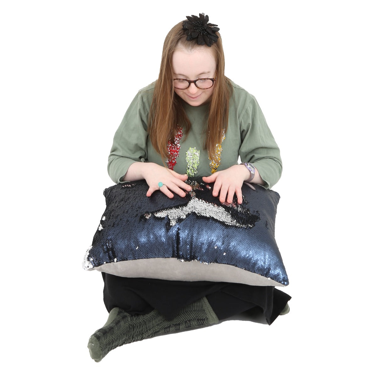 Weighted Sequin Pillow