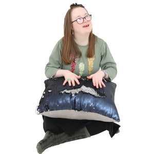 Weighted Sequin Pillow