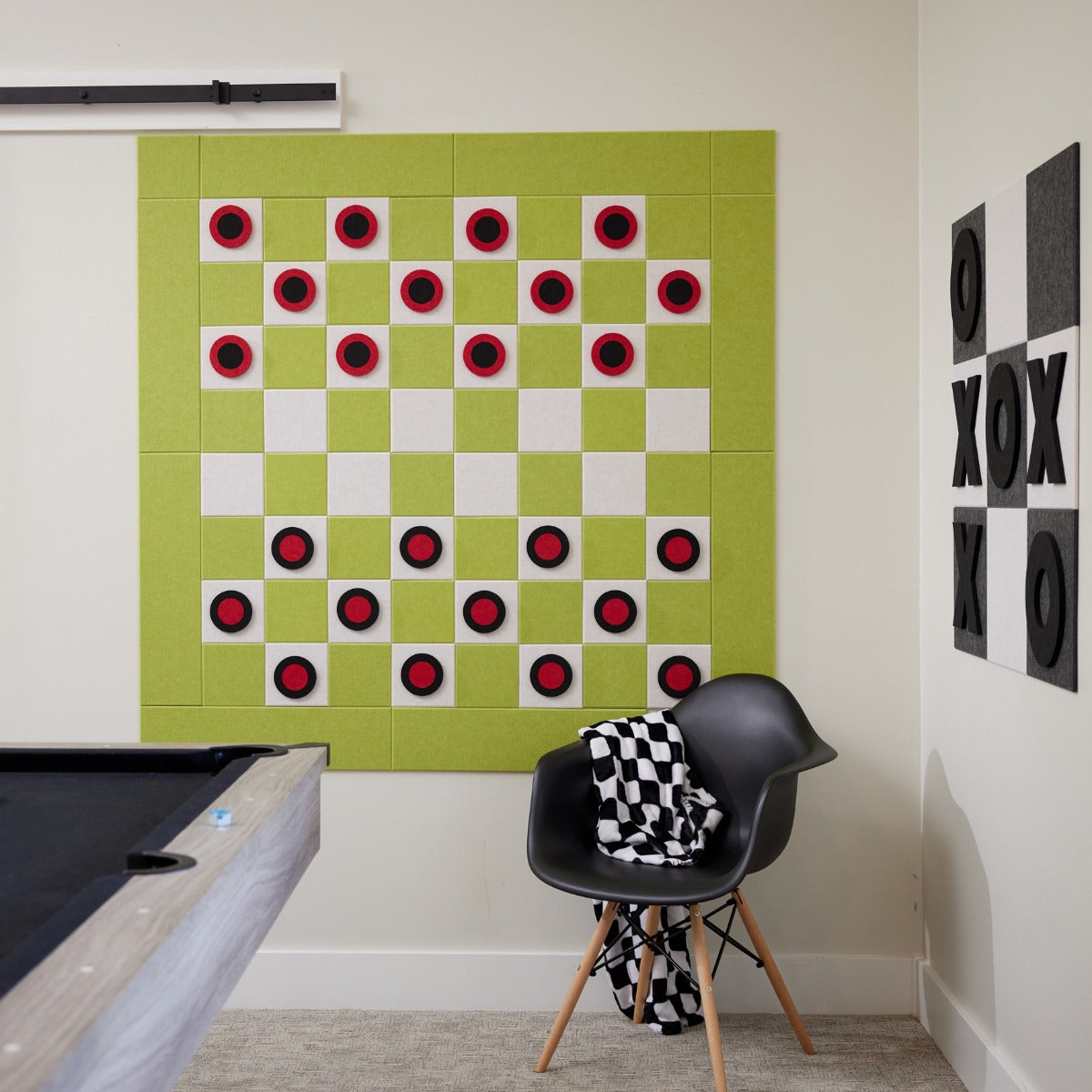 Felt Right Tiles Wall Games-Checkers