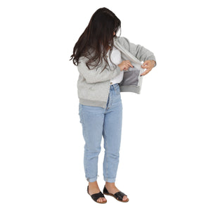 Weighted Fleece Hoodie Jacket