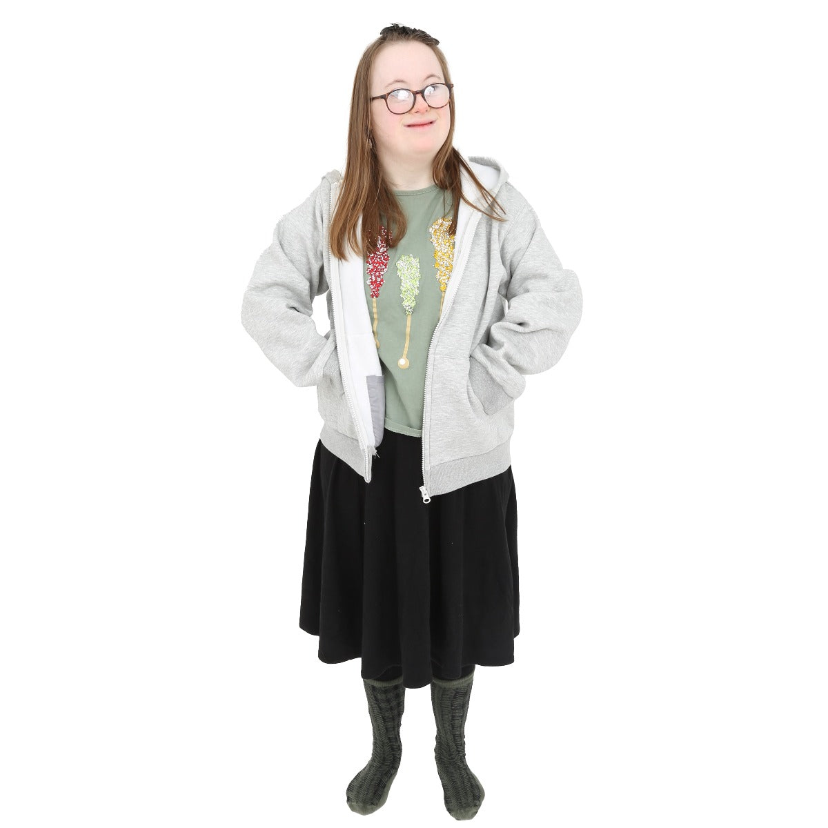 Weighted Fleece Hoodie Jacket