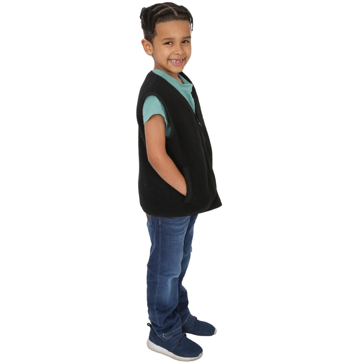 Weighted Fleece Vest - Black