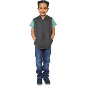 Weighted Fleece Hoodie Vest
