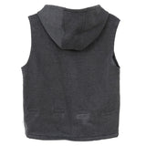Weighted Fleece Hoodie Vest