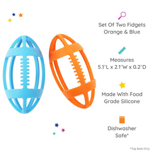 Grip It Football Chewy & Fidget - Set of 2