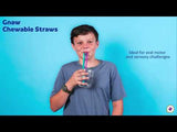 Gnaw Chewable Straws - Set of 3