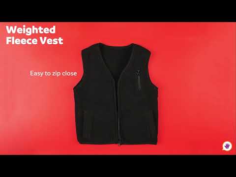 Weighted Fleece Vest - Black