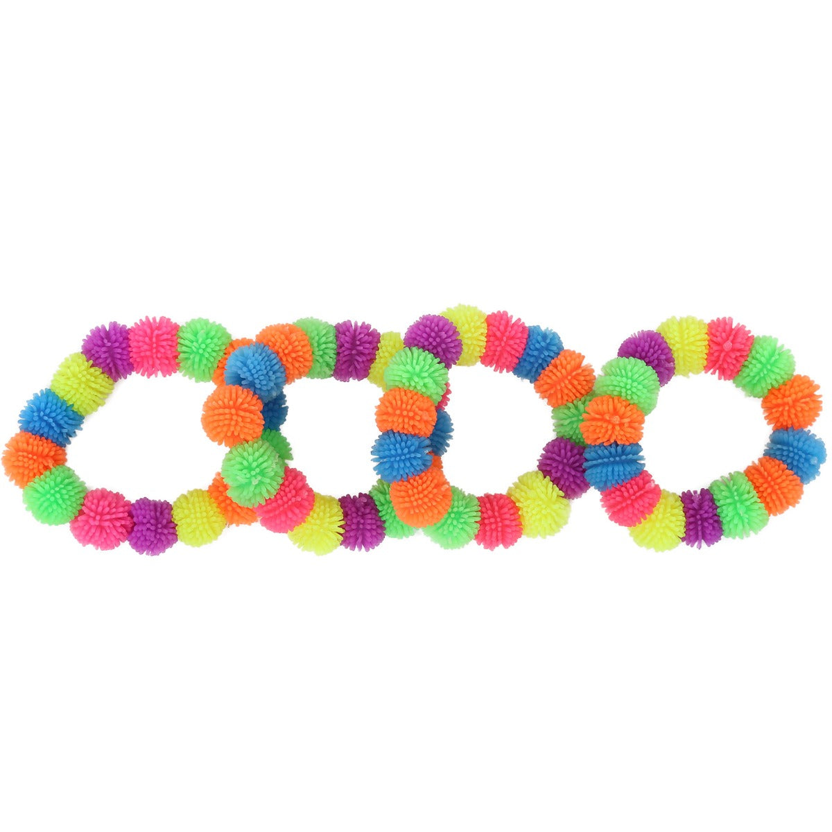 Squishy Ball Bracelets - Set of 4