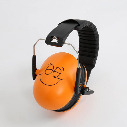 Noise Reduction Headphones-Orange-Emoji Graphic