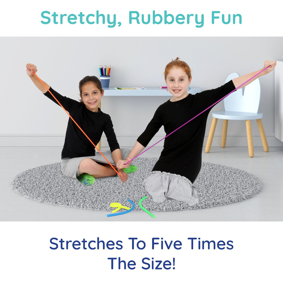 Stretchy Sensory Fidget Strings - Set of 5