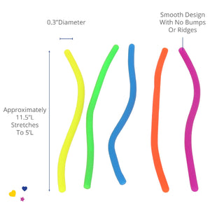 Stretchy Sensory Fidget Strings - Set of 5