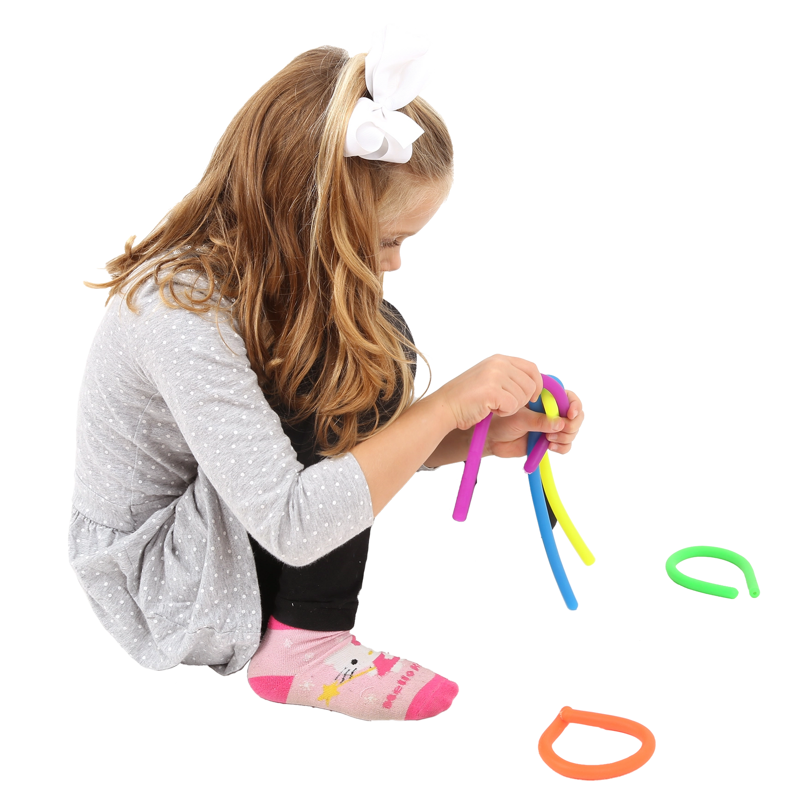 Stretchy Sensory Fidget Strings - Set of 5