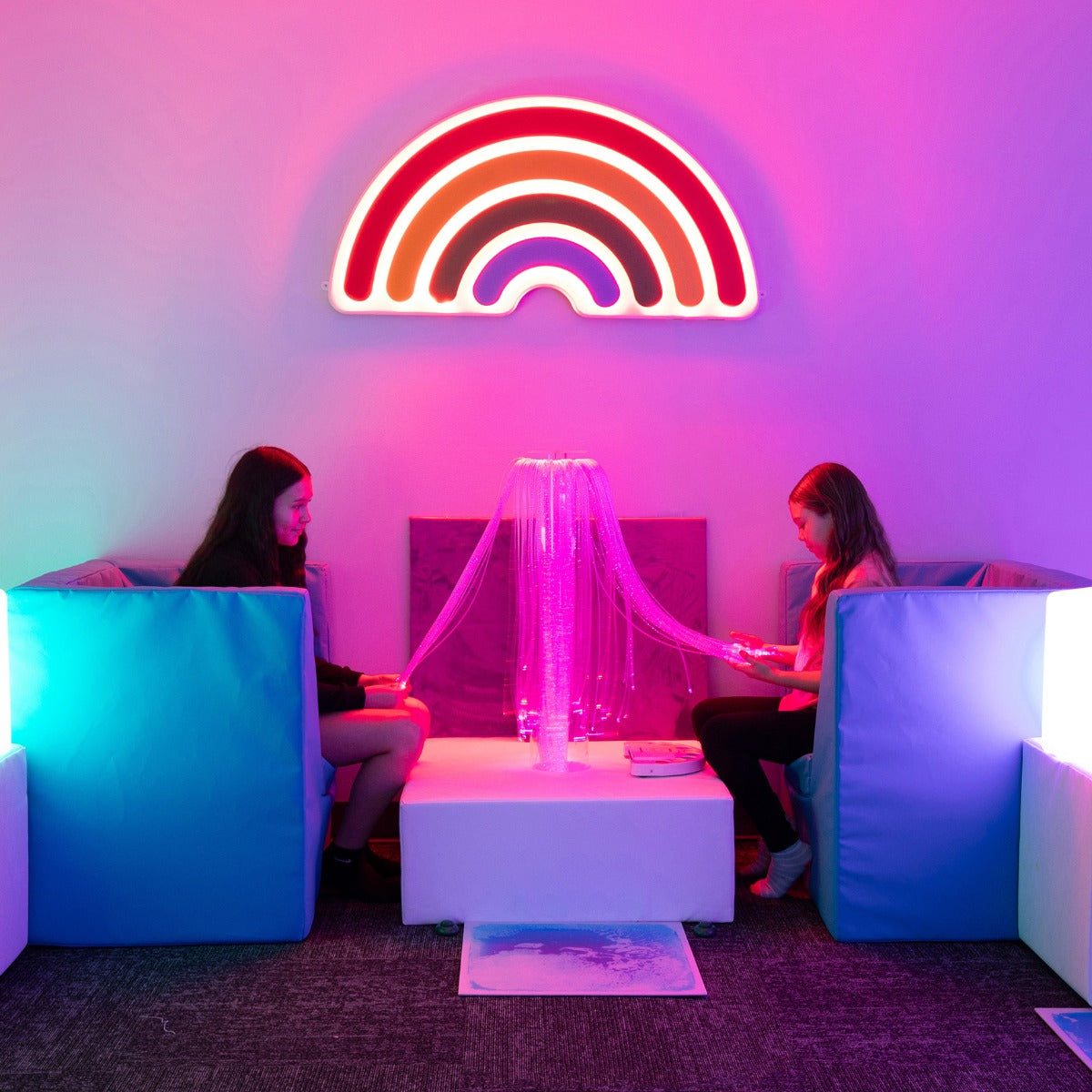 Interactive Light Up Rainbow Panel