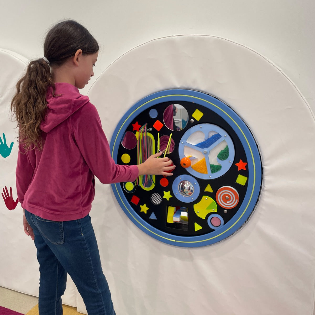 Round UV Musical Tactile Wall Panel with SensaSoft™ Panel and Platform