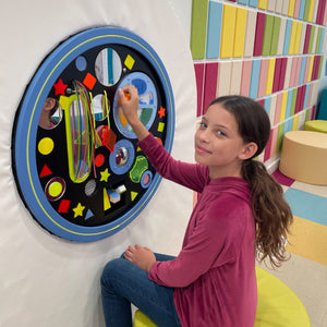 Round UV Musical Tactile Wall Panel with SensaSoft™ Panel and Platform