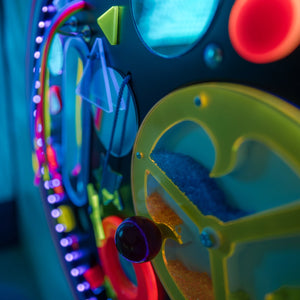 Round UV Musical Tactile Wall Panel with SensaSoft™ Panel and Platform