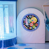 Round UV Musical Tactile Wall Panel with SensaSoft™ Panel and Platform
