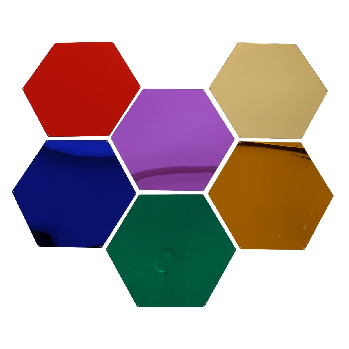 Honeycomb Mirrors - Set of 6