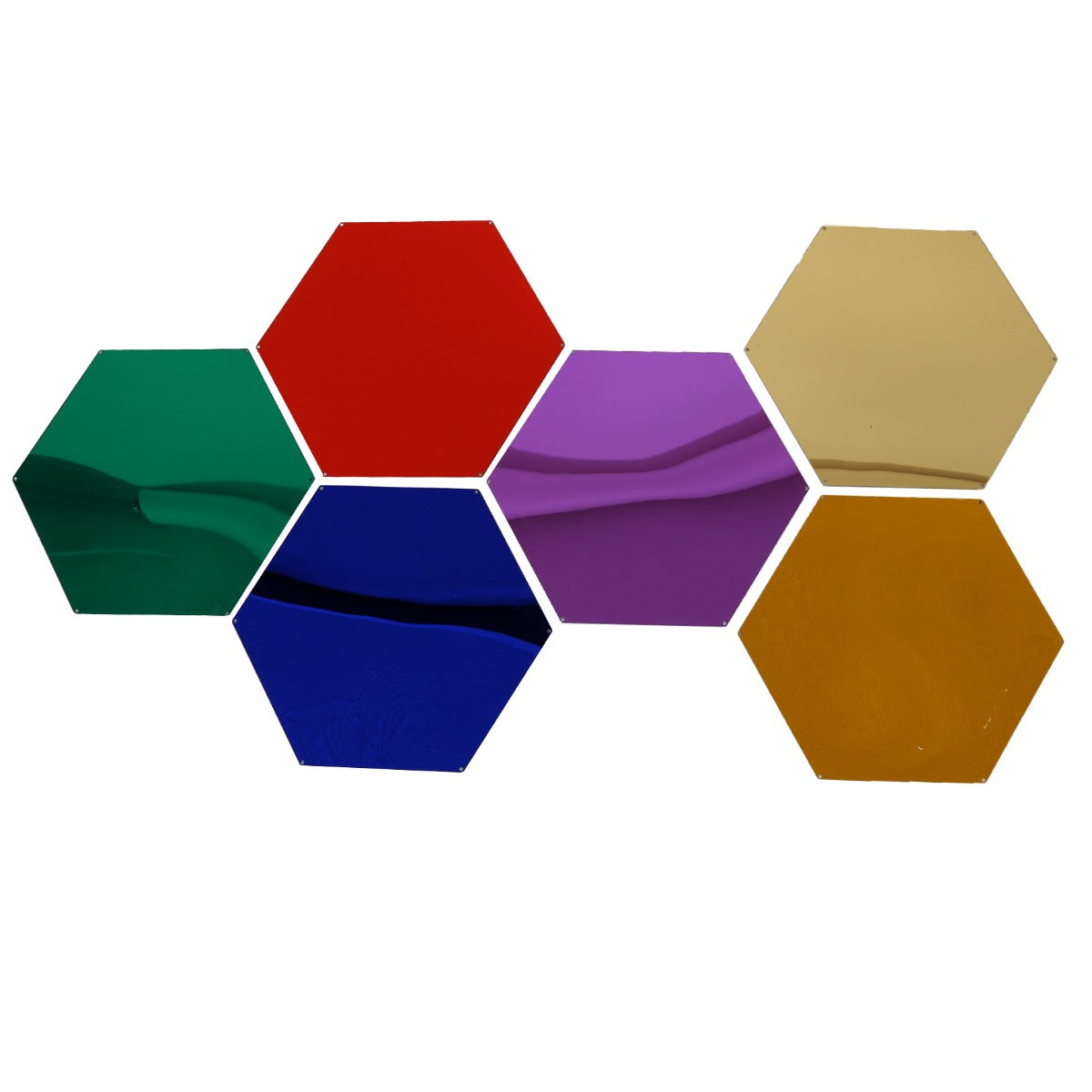 Honeycomb Mirrors - Set of 6