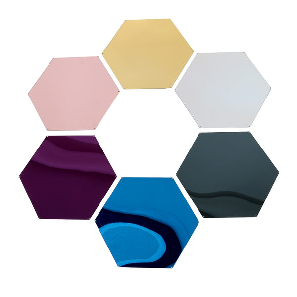 Honeycomb Mirrors - Set of 6