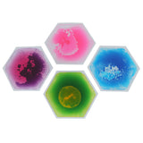 Honeycomb Gel Floor Tiles - Set of 4