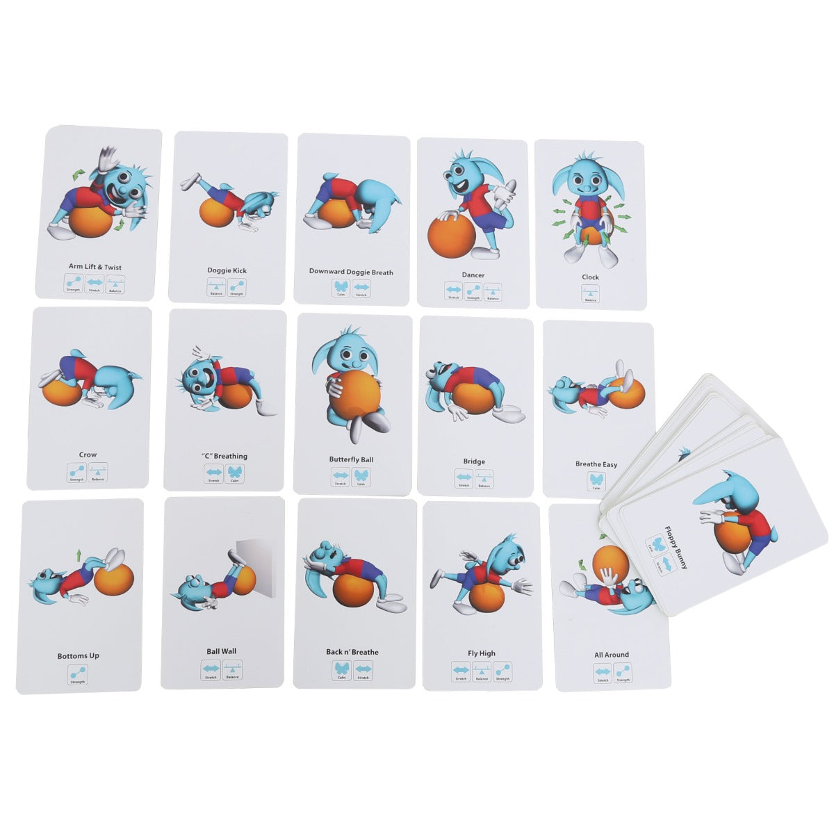 Yoga Deck for Kids on the Ball