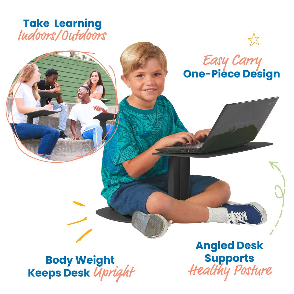 The Surf Portable Lap Desk - Blue