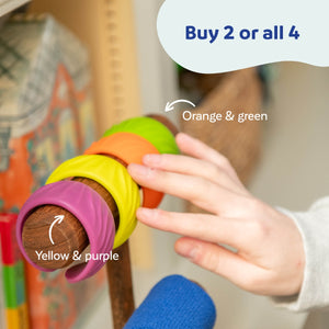 Textured Bangle Bracelets - Set of 2