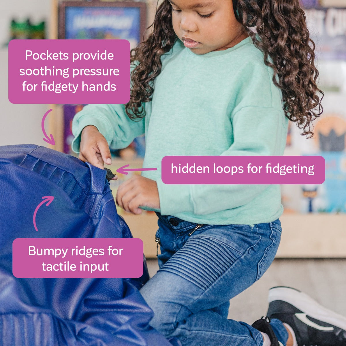 Tough and Textured Bean Bag Chair