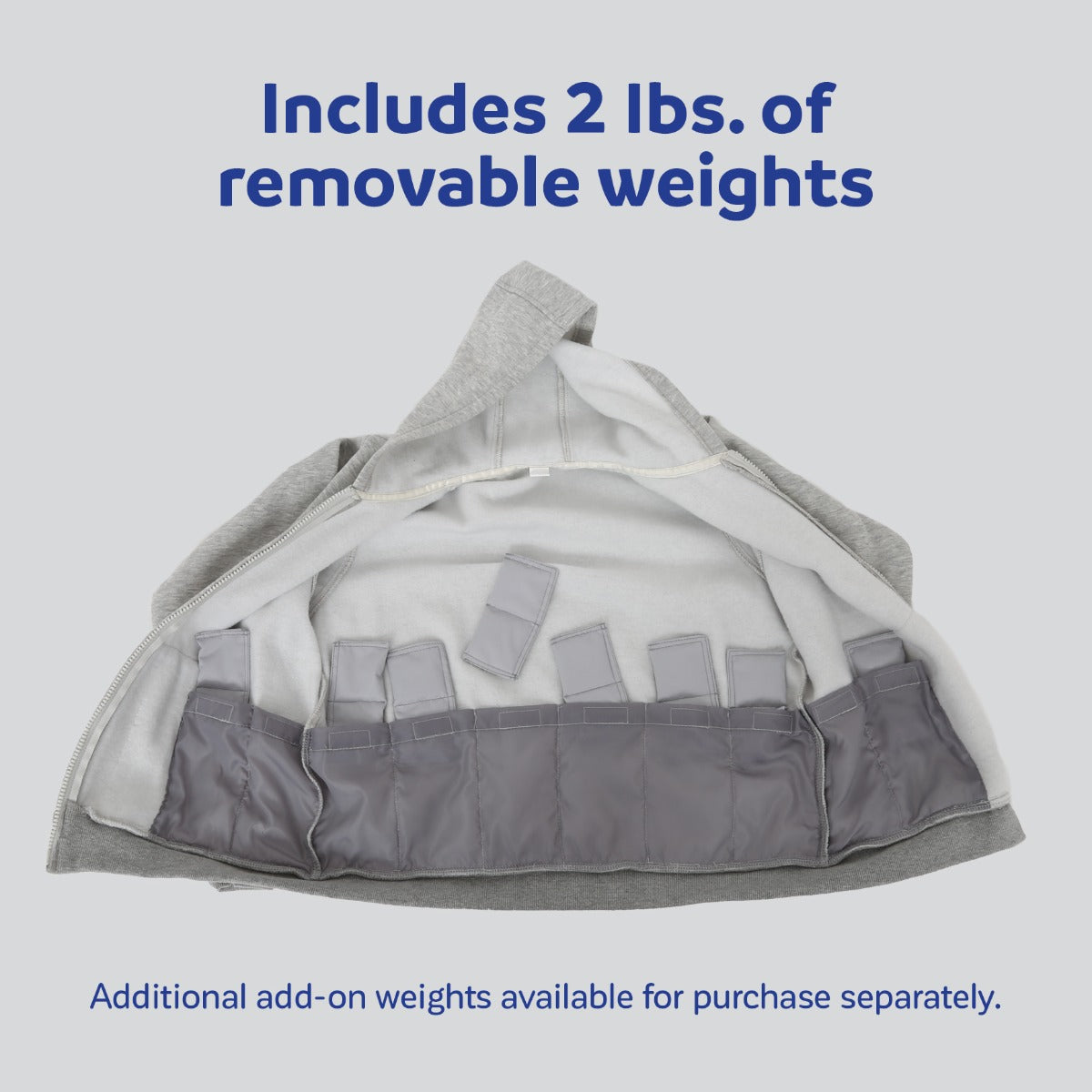 Weighted Fleece Hoodie Jacket