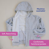 Weighted Fleece Hoodie Jacket