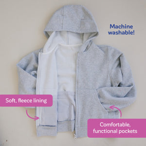 Weighted Fleece Hoodie Jacket