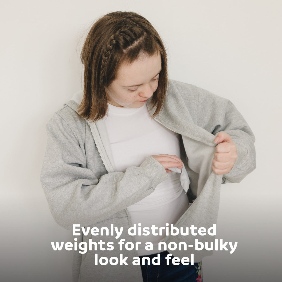 Weighted Fleece Hoodie Jacket