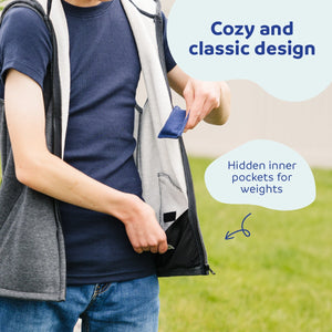 Weighted Fleece Hoodie Vest