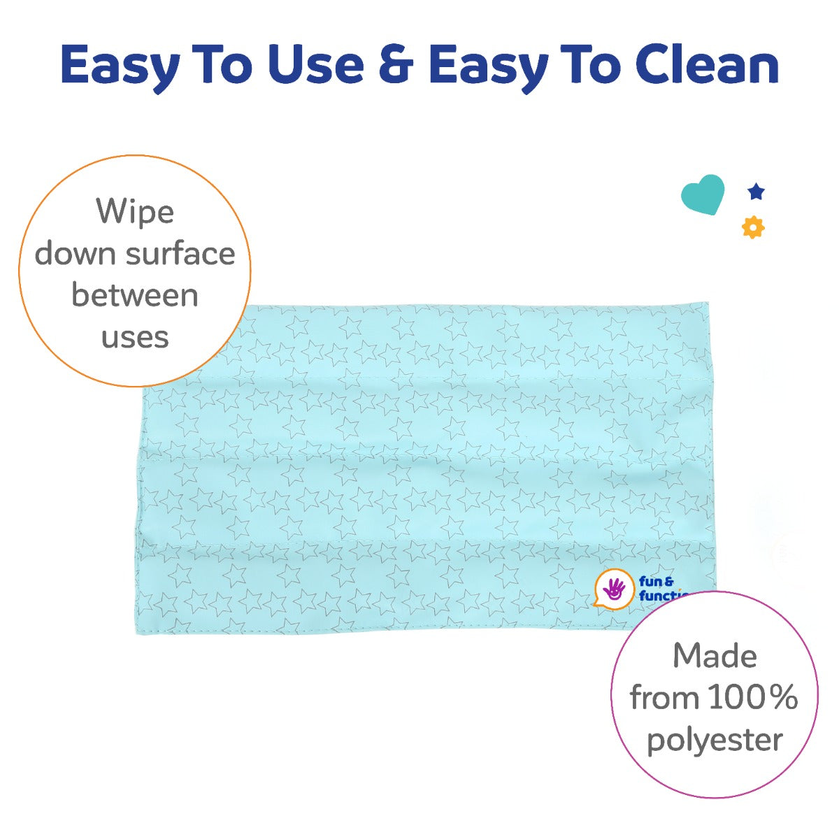 Wipe Clean! Weighted Lap Pads